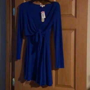 Gianni Bini Juniors Front Waist Wrap Cobalt Small